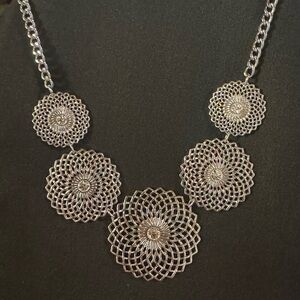 Romolo Winona Crystal Medallion Necklace